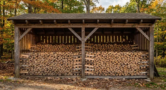 Укладка дров в Александрове, улица Сосновая, 27